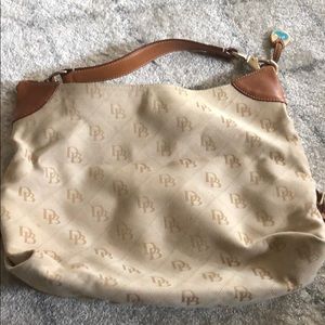 Dooney and Bourne oatmeal shoulder bag